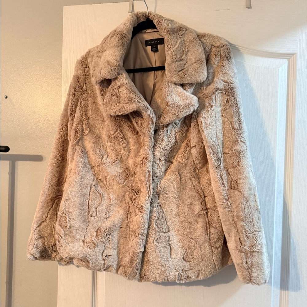 Excellent condition Faux Fur Teddy Jacket M